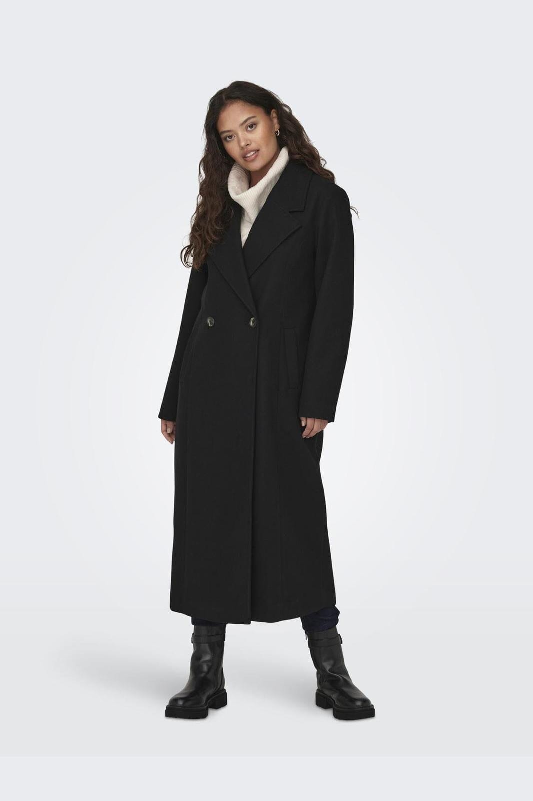 JDY - Jdyviola X-Long Coat Hab - 4382388 Black
