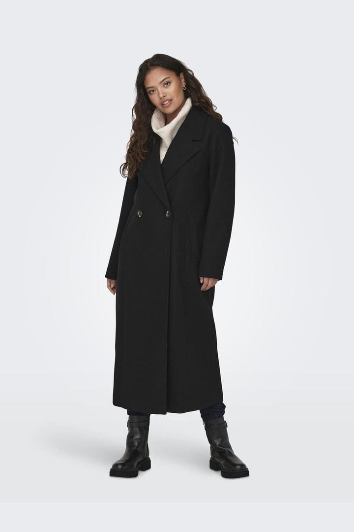 JDY - Jdyviola X-Long Coat Hab - 4382388 Black