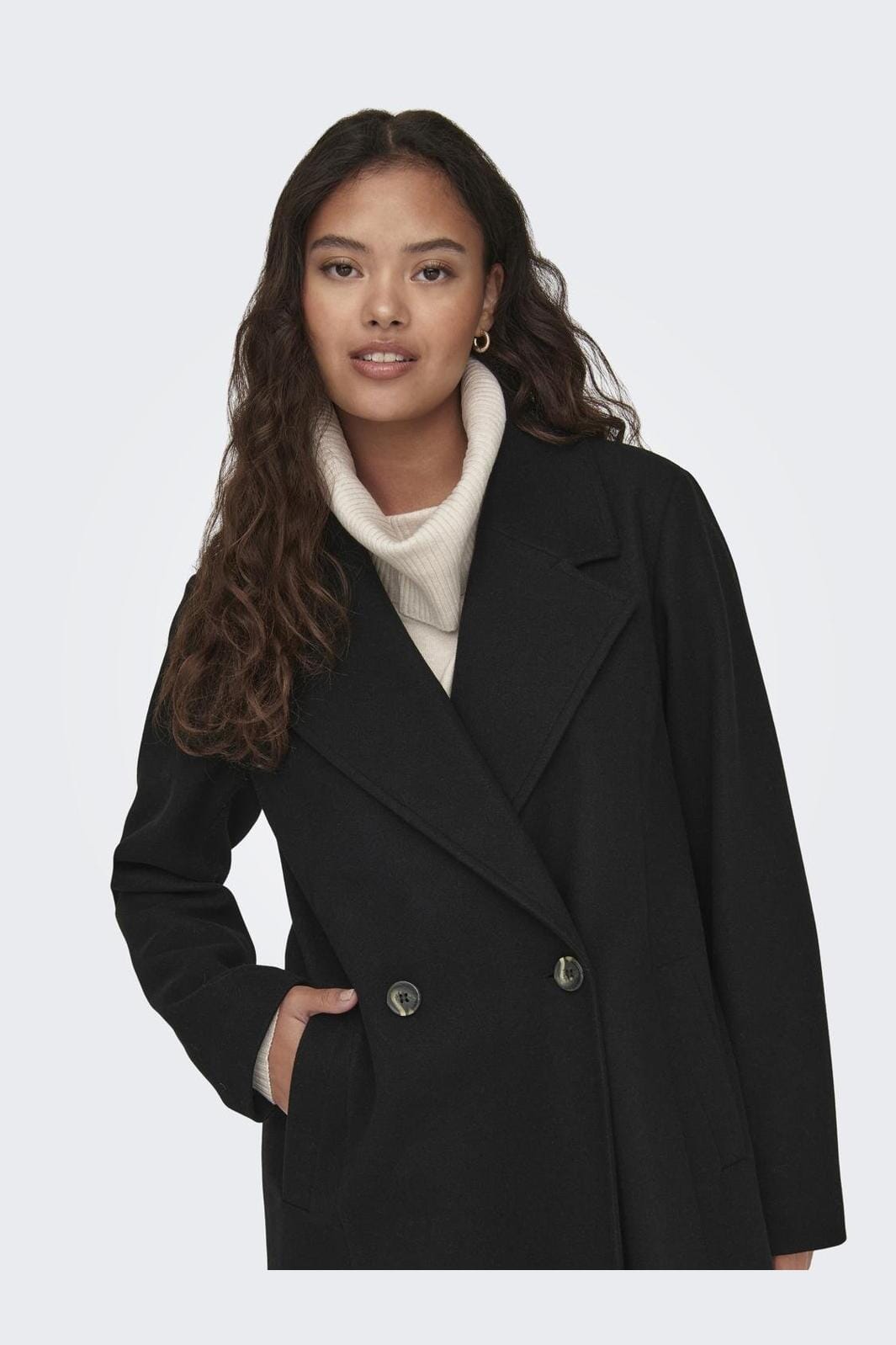 JDY - Jdyviola X-Long Coat Hab - 4382388 Black