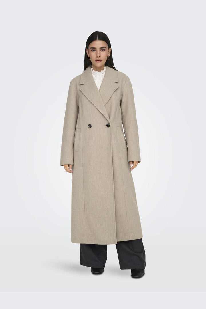JDY - Jdyviola X-Long Coat Hab - 4556615 Nature Melange