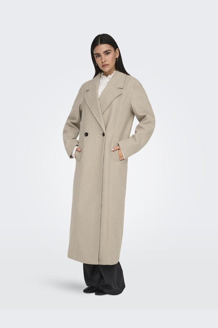JDY - Jdyviola X-Long Coat Hab - 4556615 Nature Melange