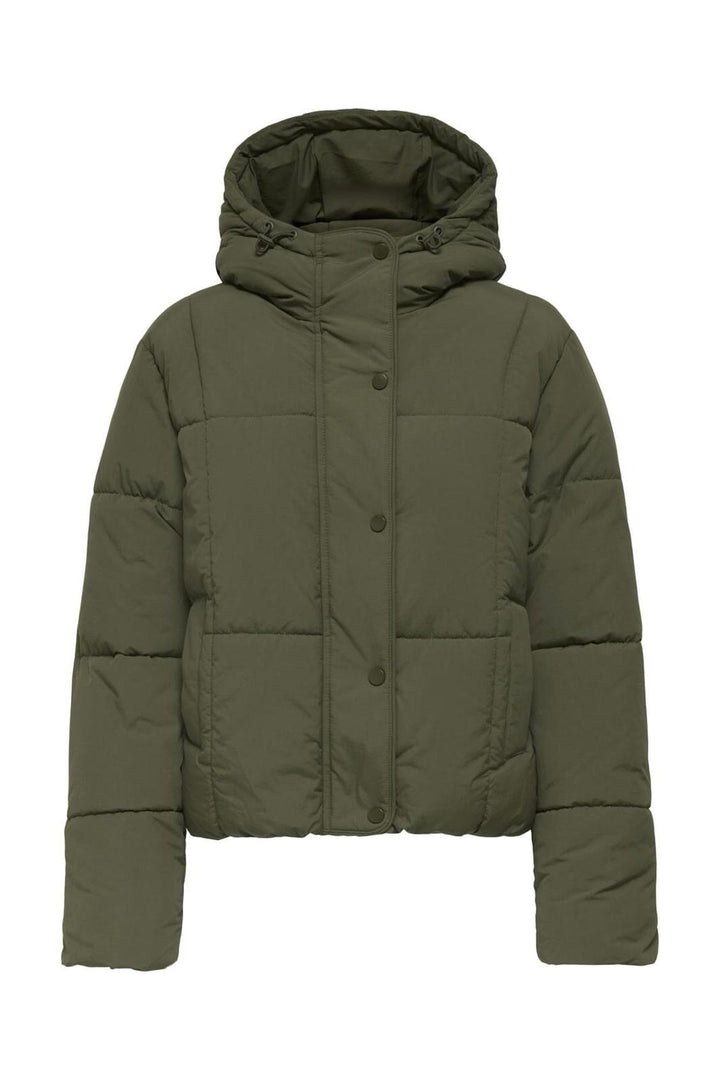 JDY - Jdywonder Short Hood Puffer Sij - 4815520 Ivy Green