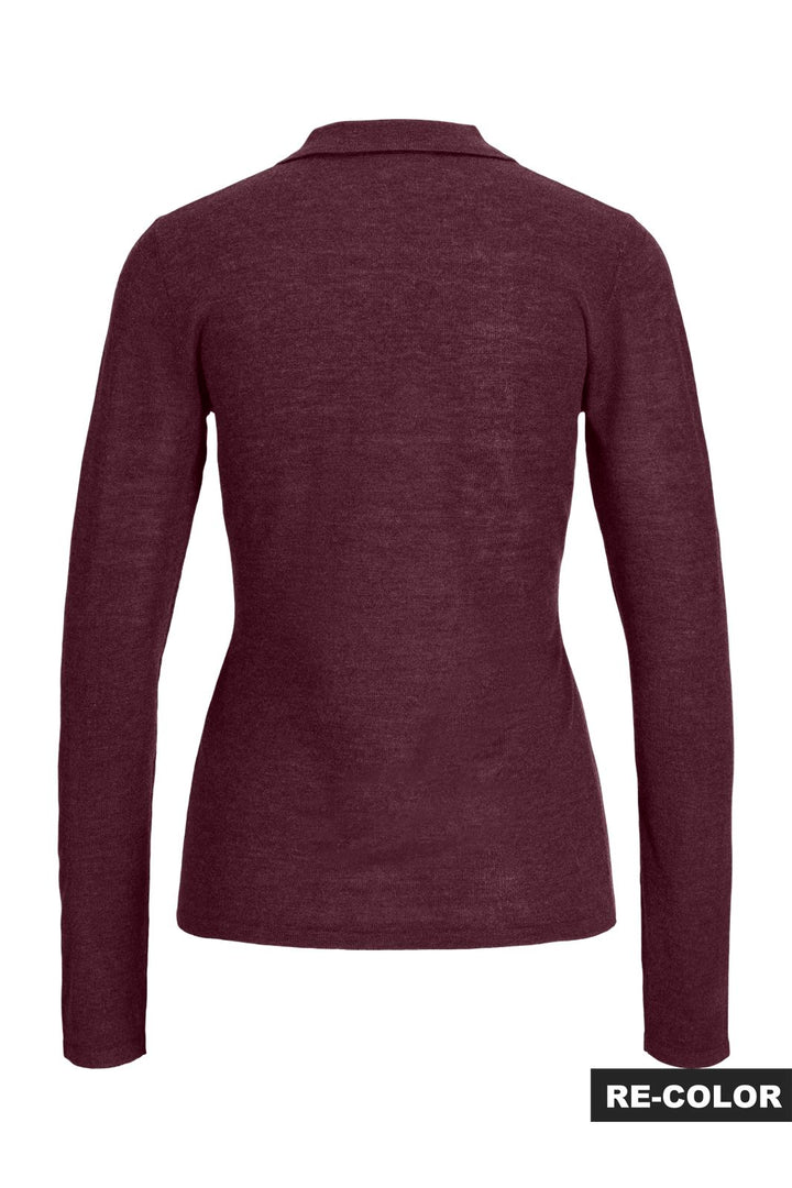 Jjxx - Jxalberte Polo Neck Knit - 5120814 Winetasting