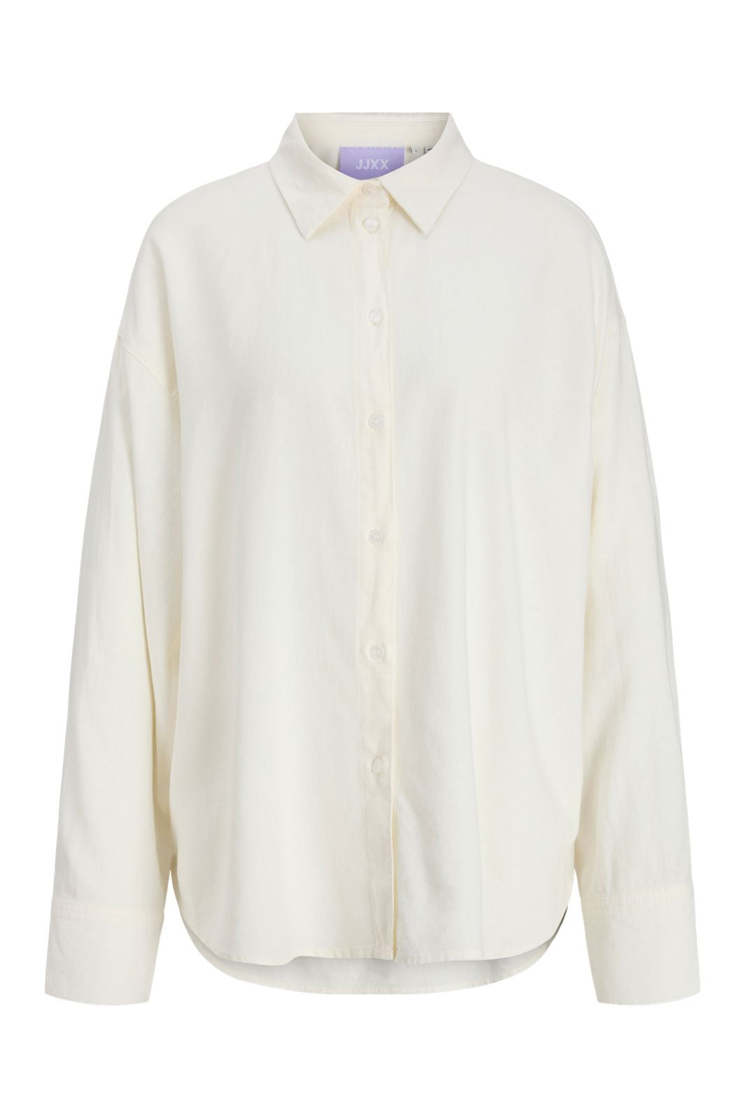 Jjxx - Jxalmira Linen Blend Ls Shirt Ln - 4906558 Blanc De Blanc
