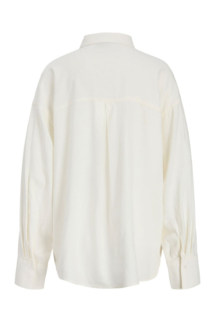Jjxx - Jxalmira Linen Blend Ls Shirt Ln - 4906558 Blanc De Blanc