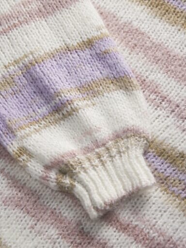 Jjxx - Jxamelia Crew Neck Knit - 4862529 Fog /Multi Color Strikbluser 
