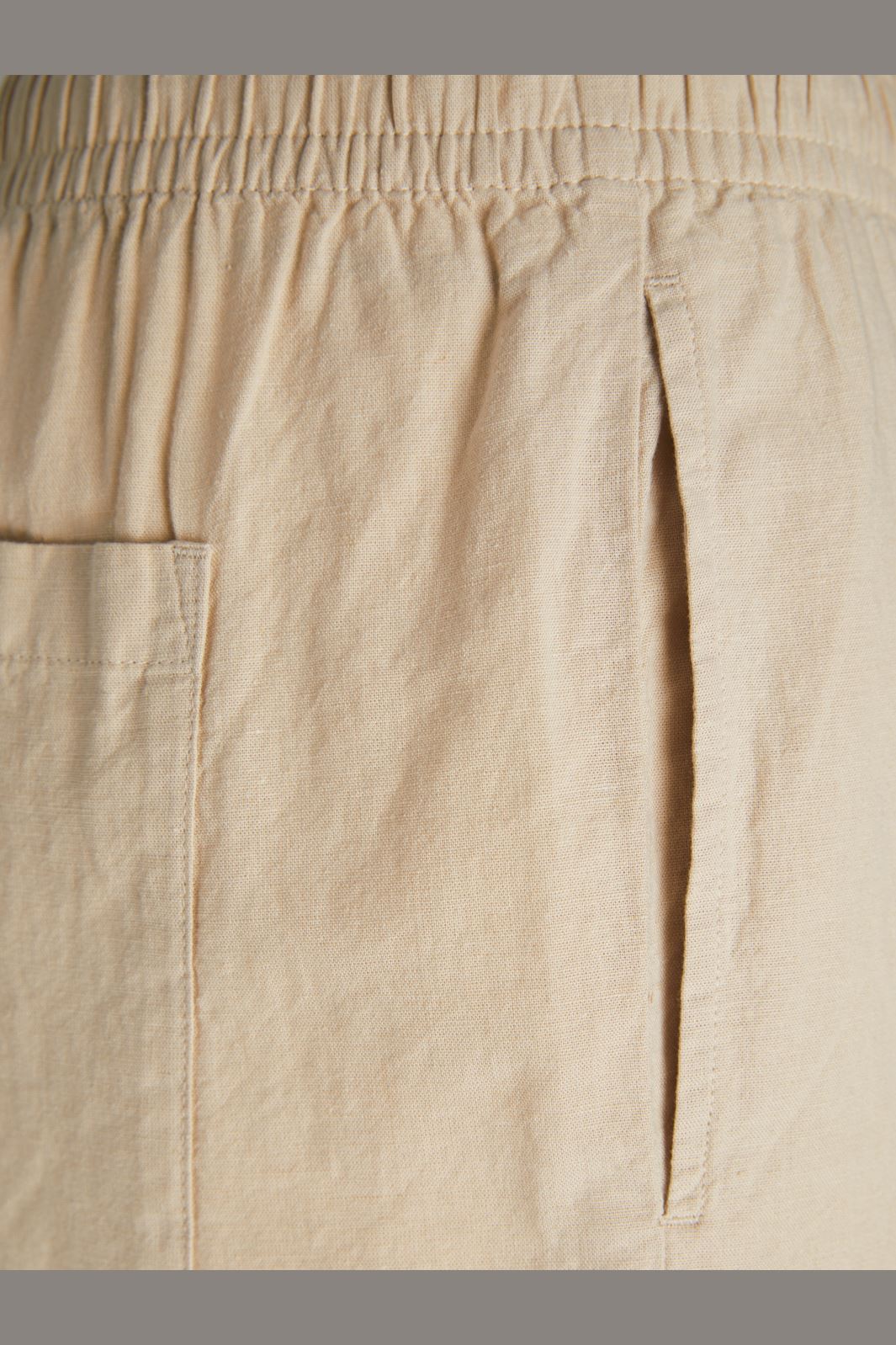 Jjxx - Jxamy Linen Blend Shorts Sn - 4388893 Cement