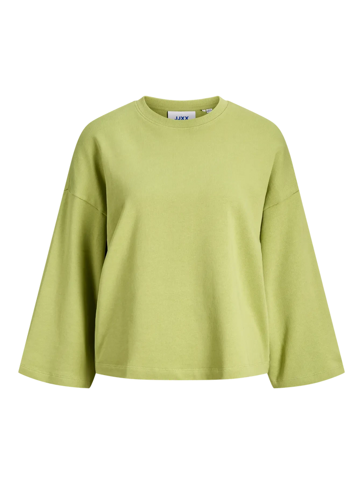 Jjxx - Jxbella Loose 3/4 Sleeves Sweat Swt - 5093452 Fern Bluser 