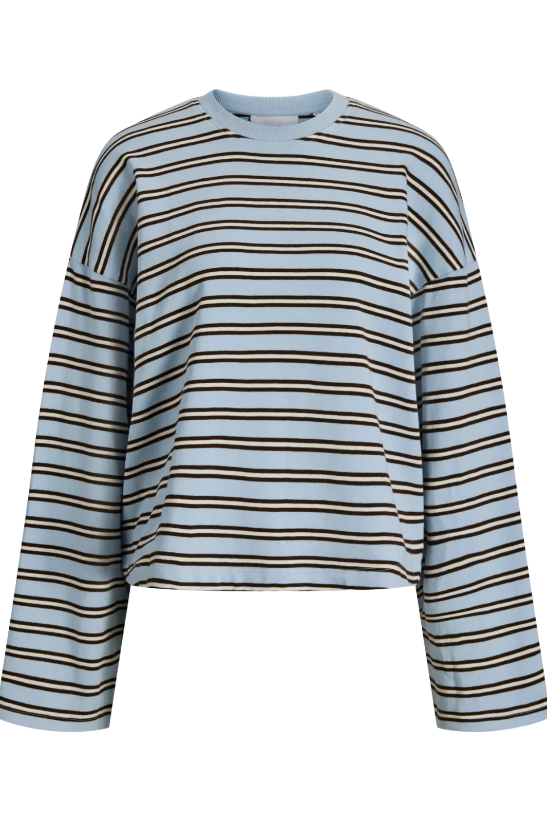Jjxx - Jxbillie Loose Ls Stripe Sweat Swt - 5093801 Skyway Vanilla Ice/Demitasse Bluser 
