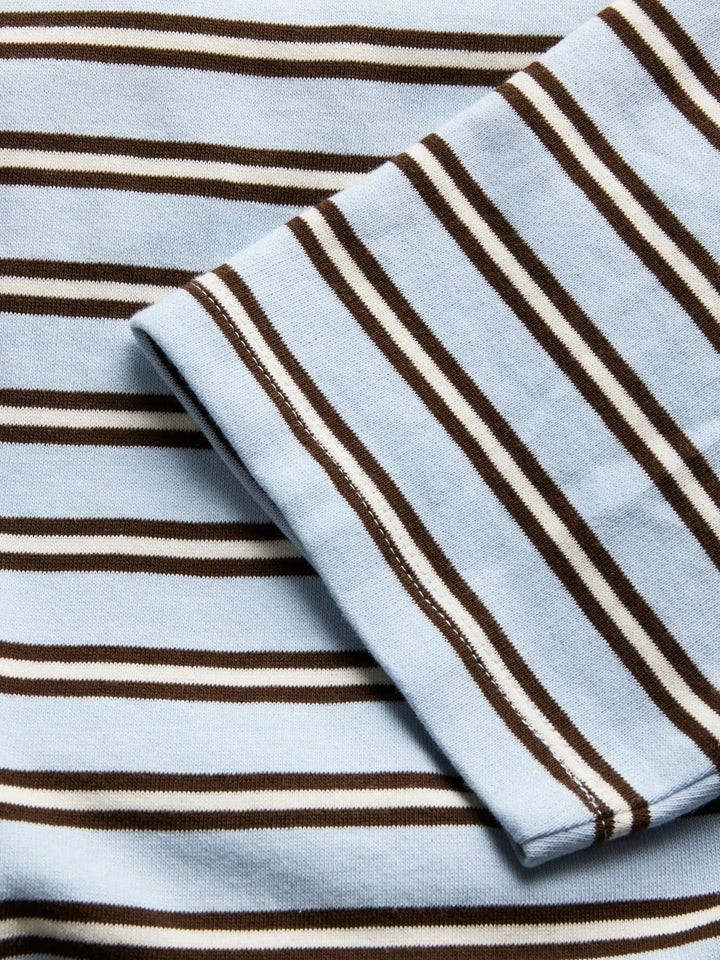 Jjxx - Jxbillie Loose Ls Stripe Sweat Swt - 5093801 Skyway Vanilla Ice/Demitasse Bluser 