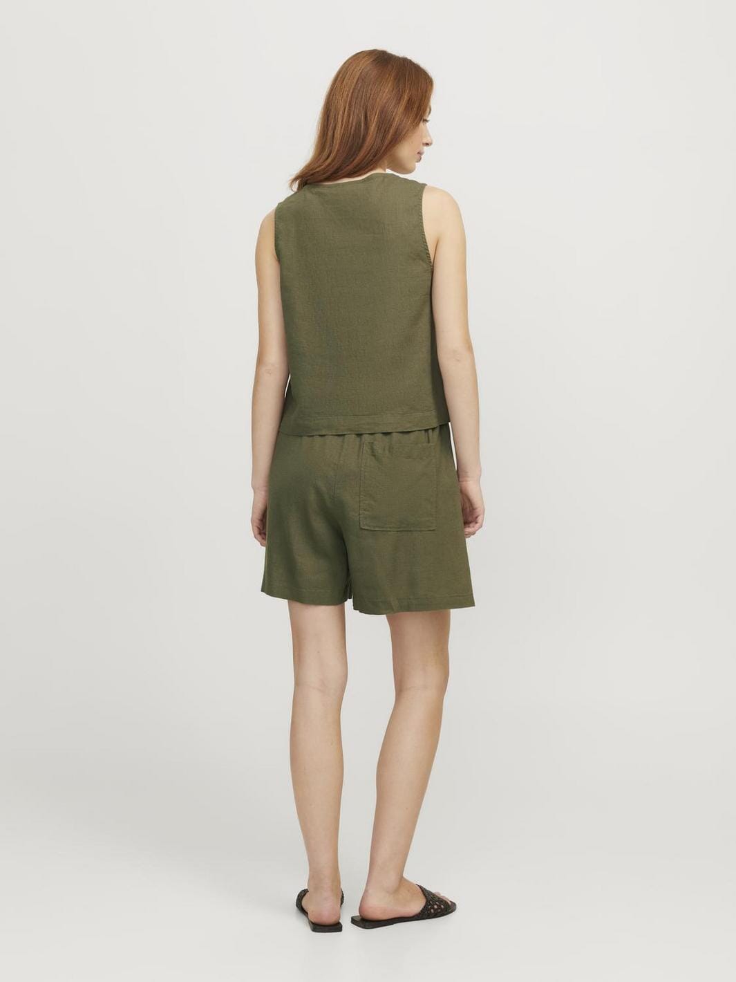 Jjxx - Jxbreeze Summer Tie Shorts Sn - 4653017 Dusty Olive