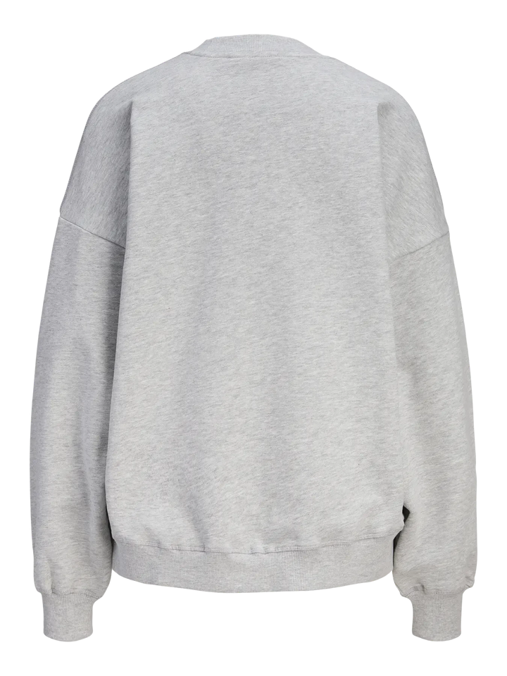 Jjxx - Jxcora Oversize Ls Crew Swt - 4949812 Light Grey Melange Sweatshirts 