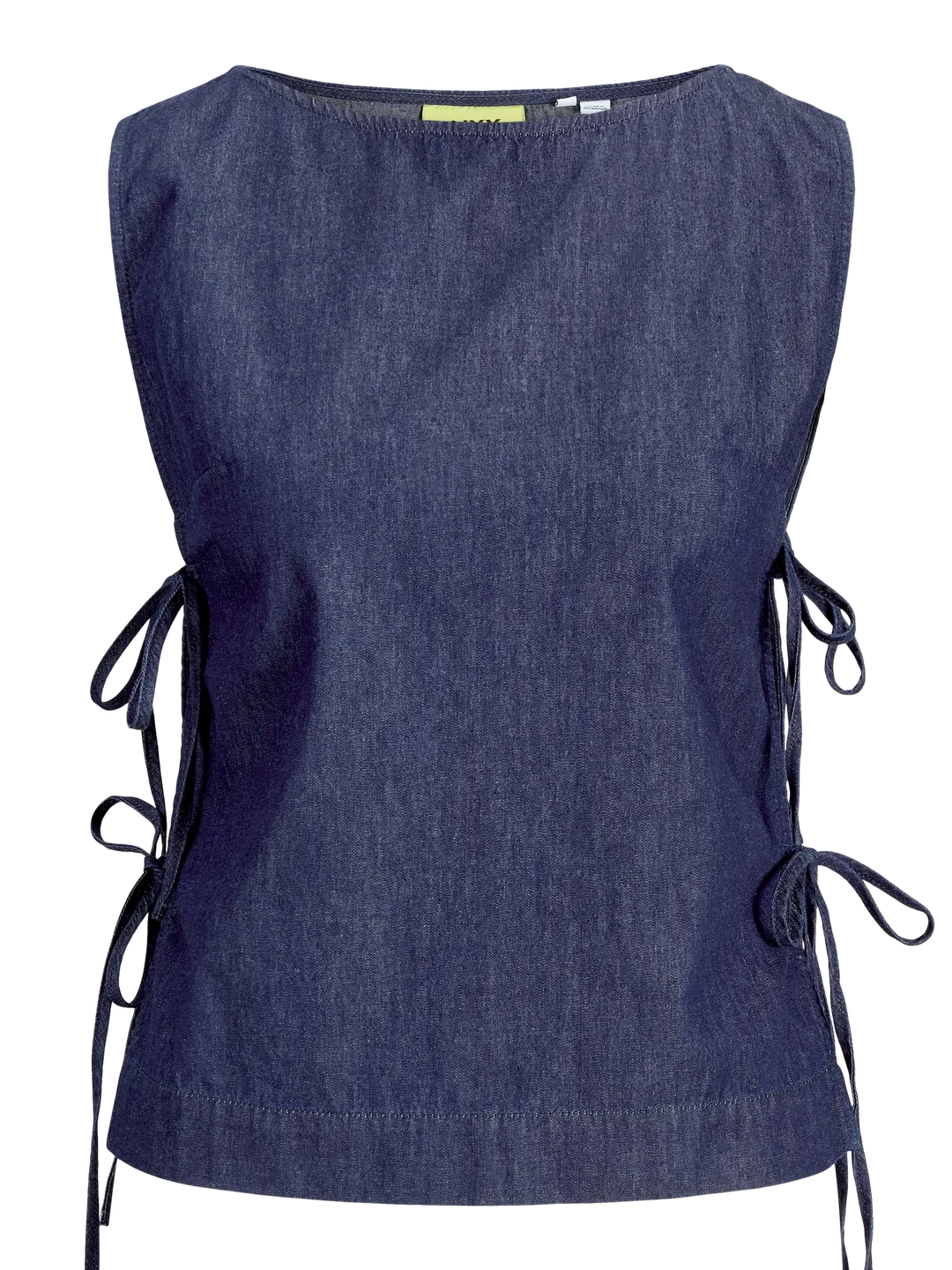 Jjxx - Jxdebby Chambrey Sl Top - 4954873 Dark Blue Denim Toppe 