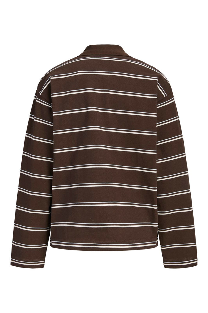 Jjxx - Jxella Ls Stripe Polo - 5136761 Demitasse Vanilla Ice