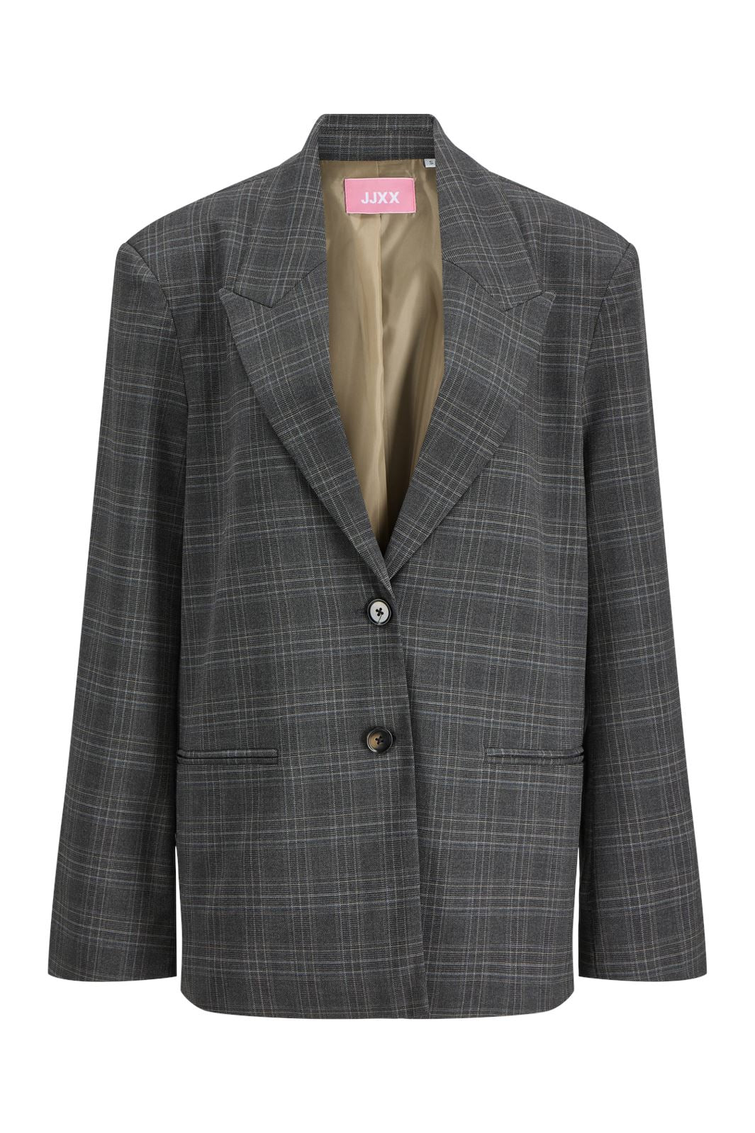 Jjxx - Jxellis Boyfriend Blazer Tlr - 4781428 Dark Grey Melange Check