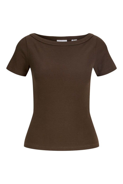 Jjxx - Jxfifi Str Ss Boatneck Tee - 5179401 Demitasse