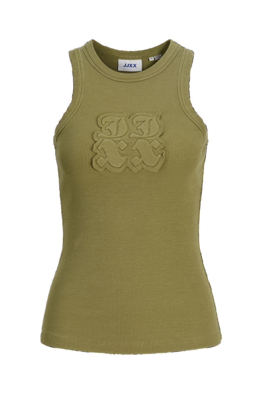 Jjxx - Jxforest Str Sl Patch Rib Top - 4925804 Green Moss