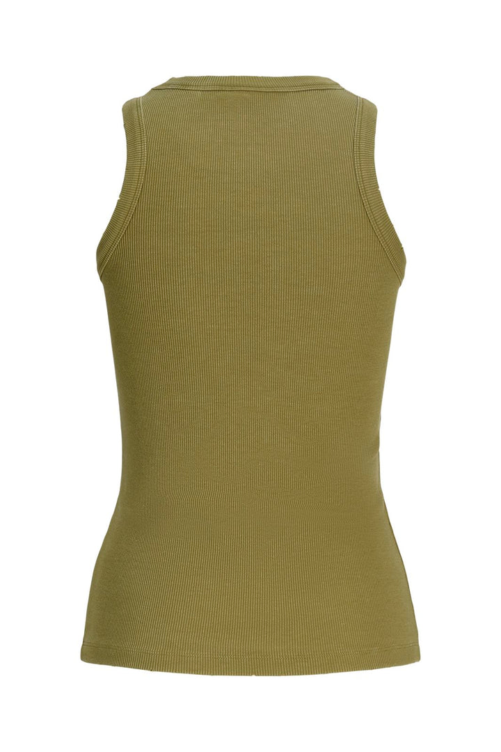 Jjxx - Jxforest Str Sl Patch Rib Top - 4925804 Green Moss