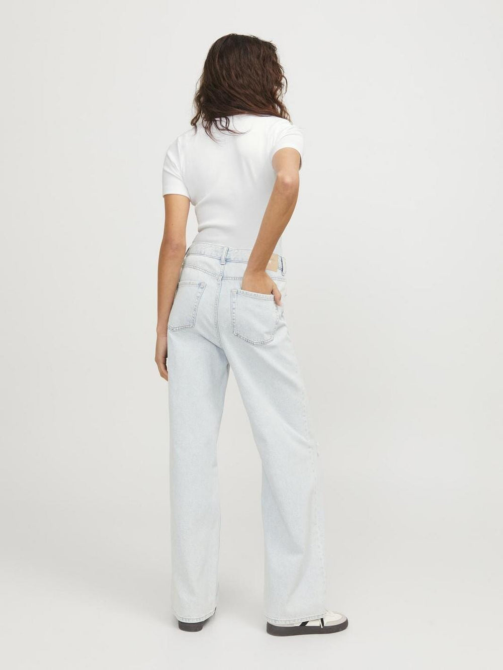 Jjxx - Jxfrankie Str Ss Rib Tee - 4244251 Bright White