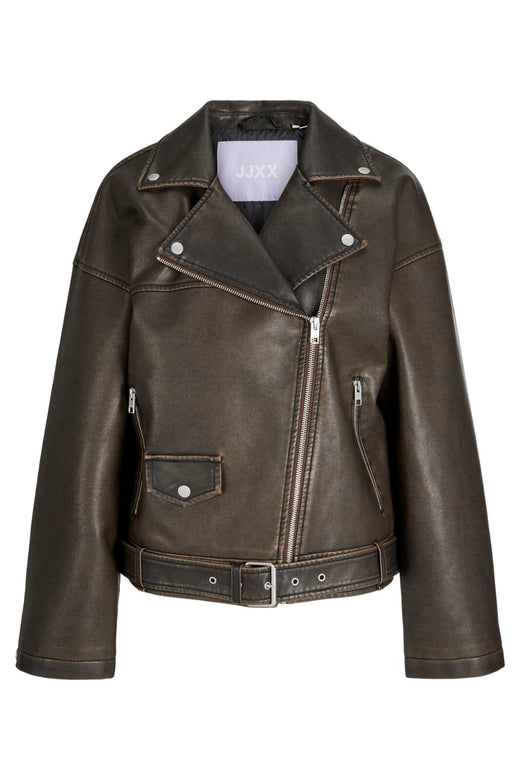 Jjxx - Jxfrida Washed Biker Jkt Sn - 4773973 Bracken Washed Jakker 