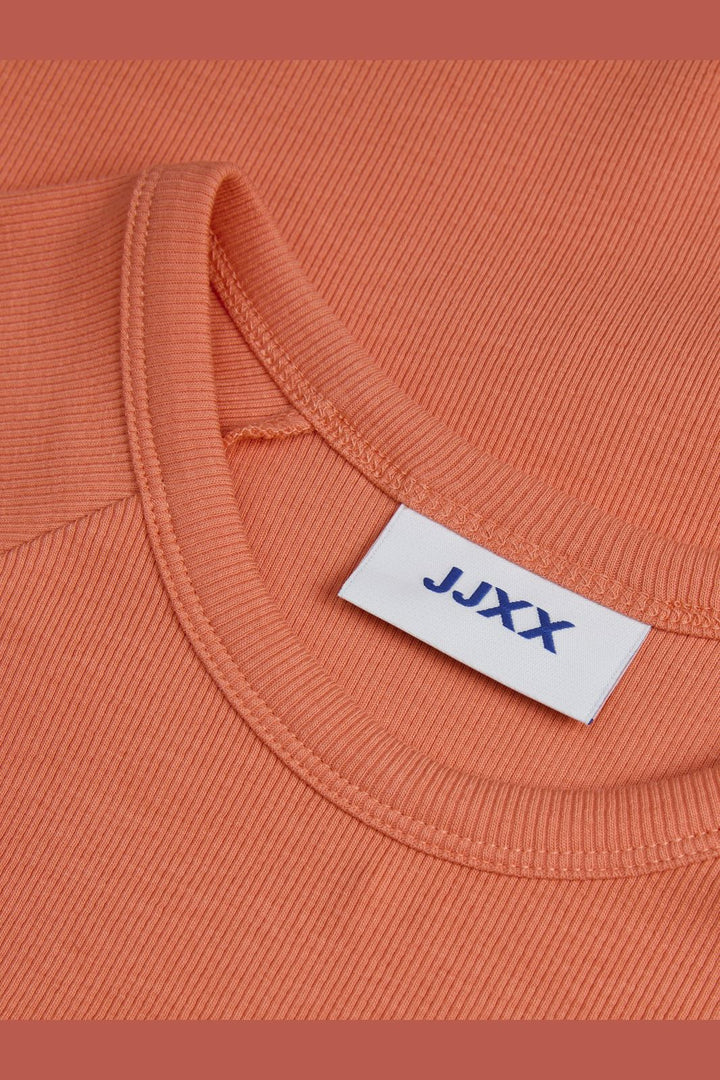 Jjxx - Jxfriend Str Ss Rib Tee - 4660013 Peach Echo