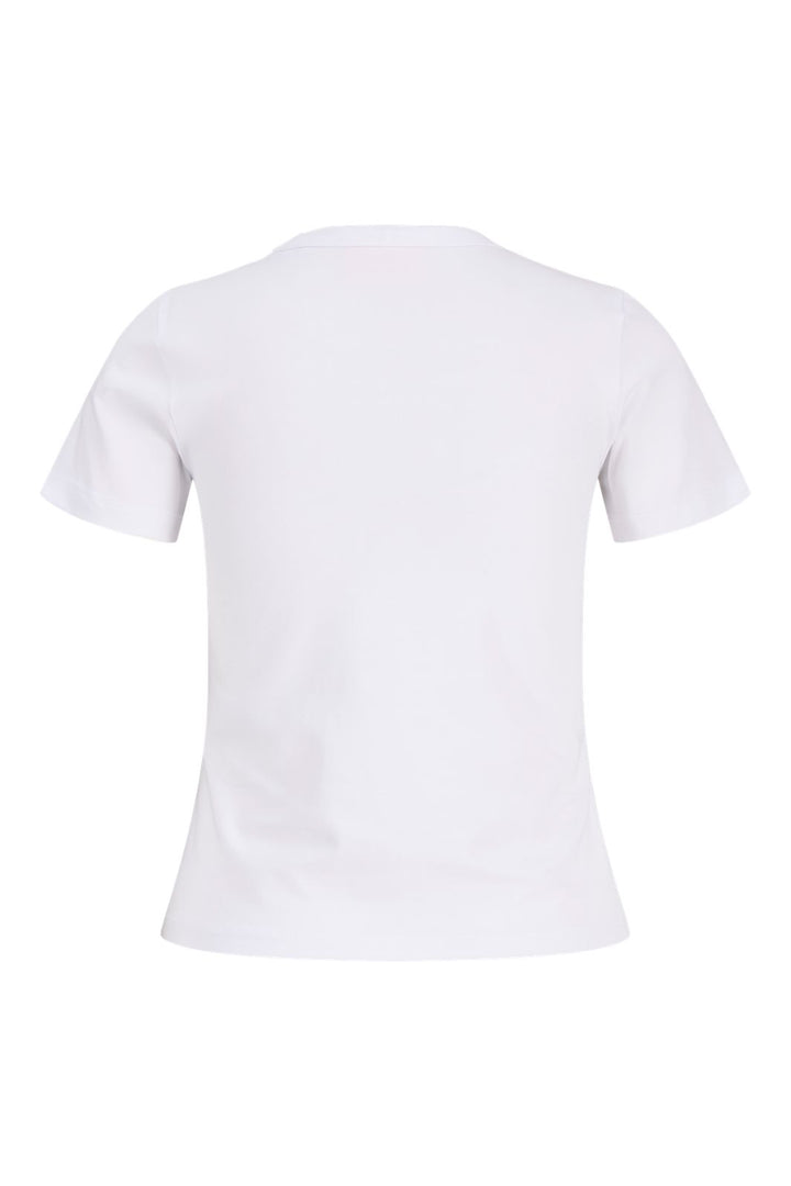 Jjxx - Jxgigi Str Ss Print Tee - 4980059 Bright White Hibiscus Flower