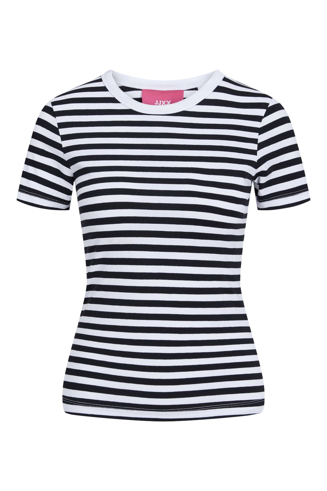 Jjxx - Jxgigi Str Ss Stripe Tee Sn - 4389663 Bright White Black