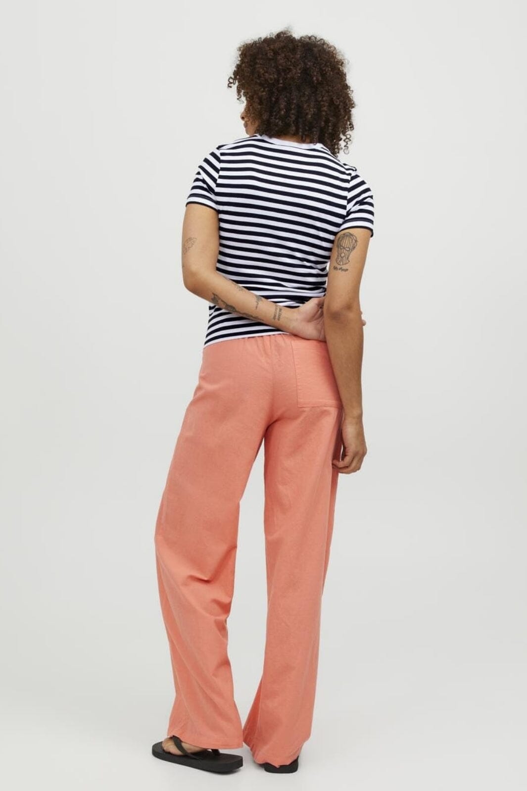 Jjxx - Jxgigi Str Ss Stripe Tee Sn - 4389663 Bright White Black