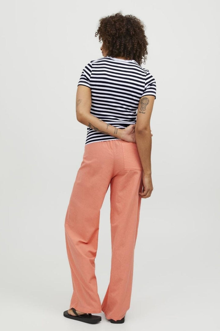 Jjxx - Jxgigi Str Ss Stripe Tee Sn - 4389663 Bright White Black