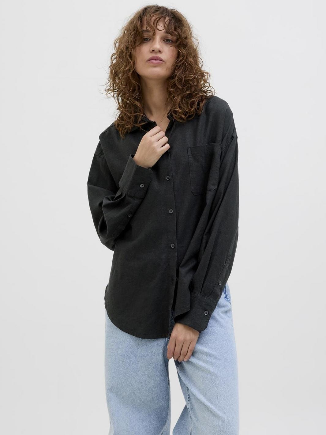 Jjxx - Jxjamie Breeze Summer Ls Shirt Sn - 4653026 Black