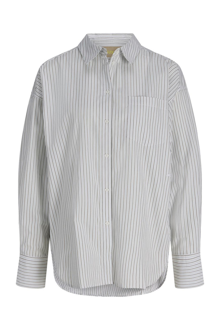 Jjxx - Jxjamie Ls Relaxed Poplin Shirt - 4919749 Skyway Stripes