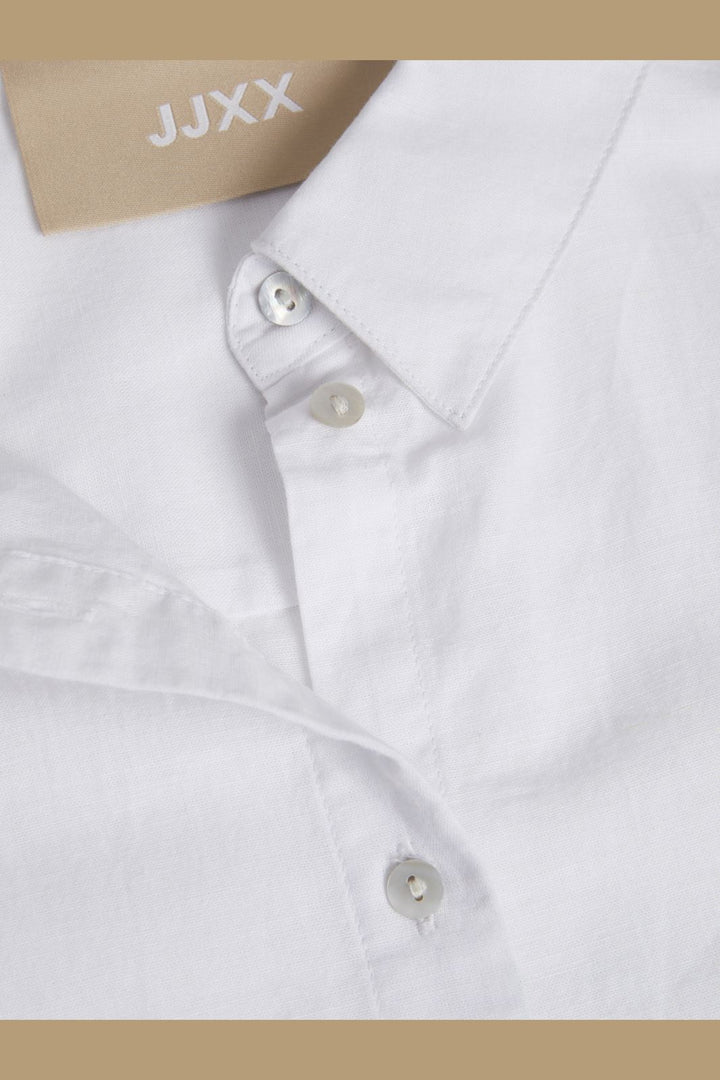 Jjxx - Jxjamie Ls Rlx Linen Blend Shirt Sn - 4388846 White
