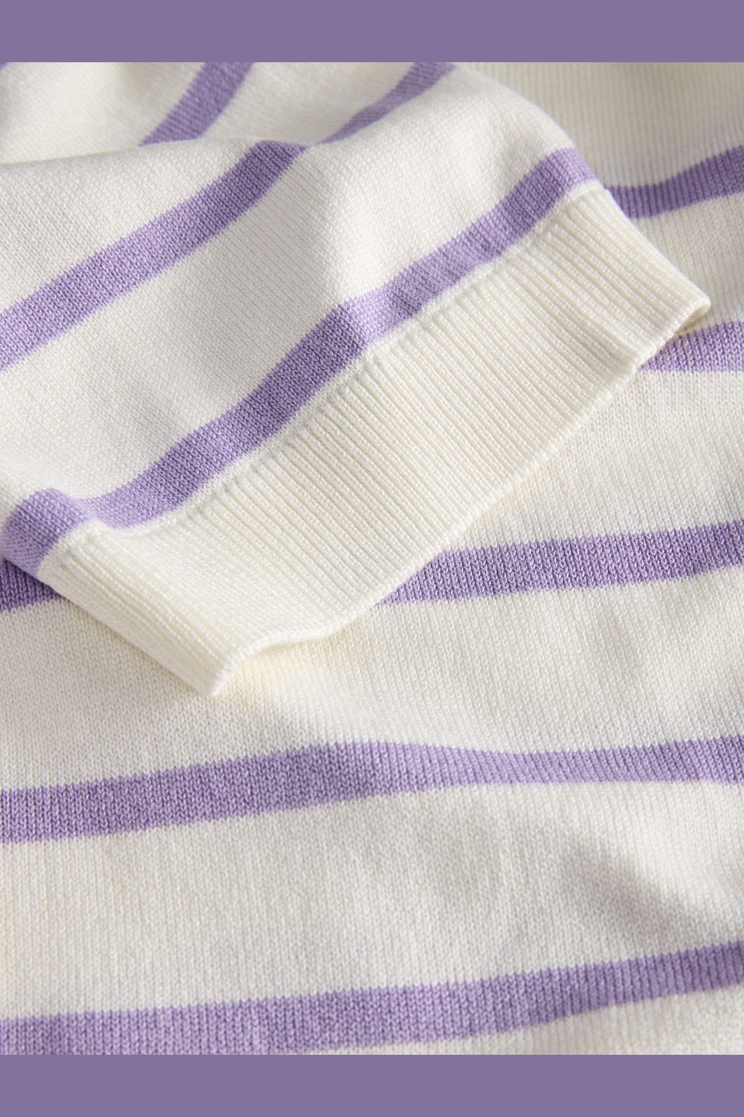 Jjxx - Jxlayla Comfy Ss Knit - 4916165 Vanilla Ice /Purple Rose