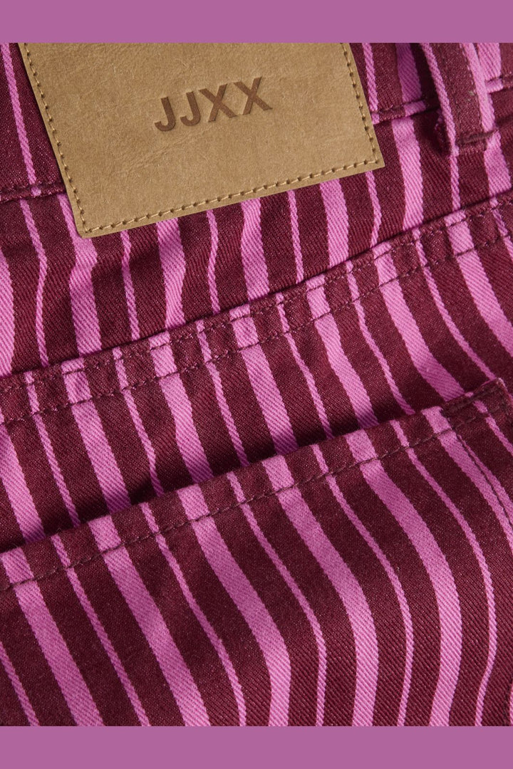 Jjxx - Jxmaddy Wide Pant Sn - 4917984 Cabernet Fiji Flower