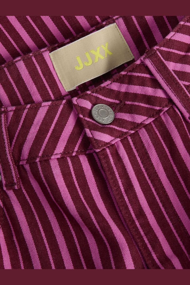 Jjxx - Jxmaddy Wide Pant Sn - 4917984 Cabernet Fiji Flower