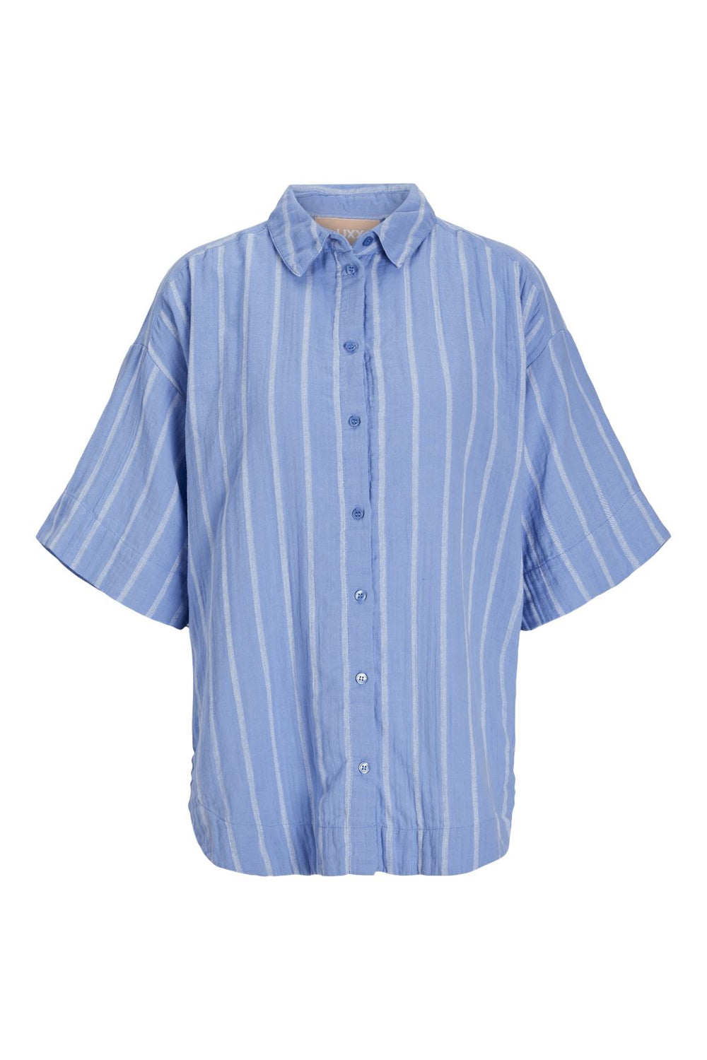 Jjxx - Jxmia Ss Muslin Shirt - 4483095 Silver Lake Blue White