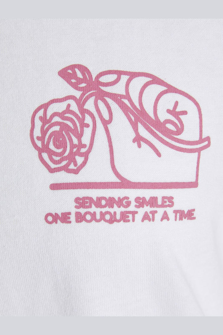 Jjxx - Jxmillow Loose Ss Tee - 4783938 Bright White Flora Vista