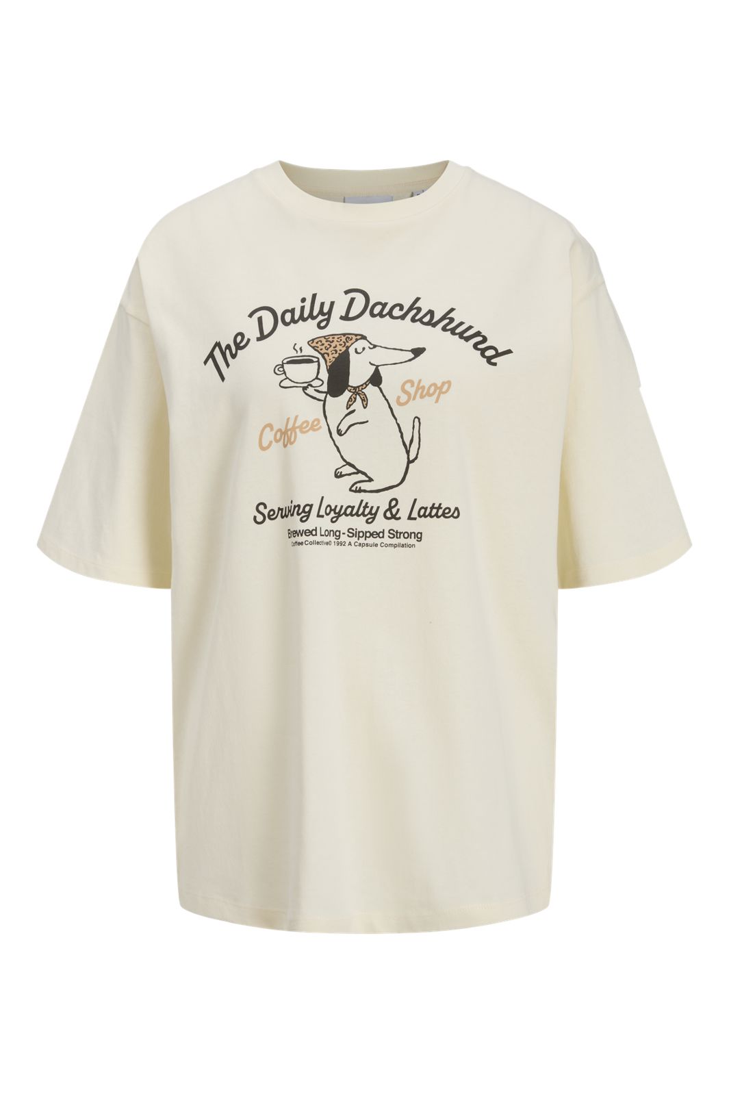 Jjxx - Jxmillow Loose Ss Tee - 5184933 Egret The Daily Dachshund