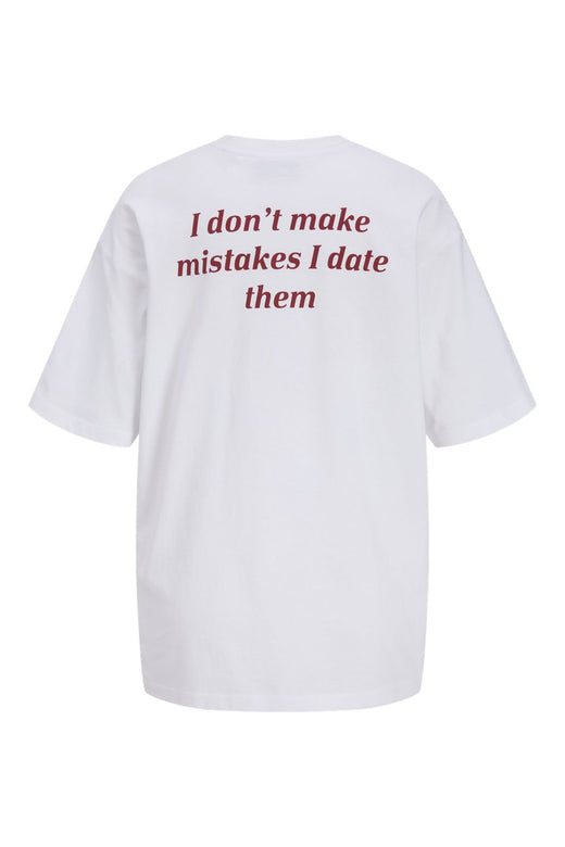 Jjxx - Jxmillow Loose Ss Tee - 5184939 Bright White I Dont Make Mistakes