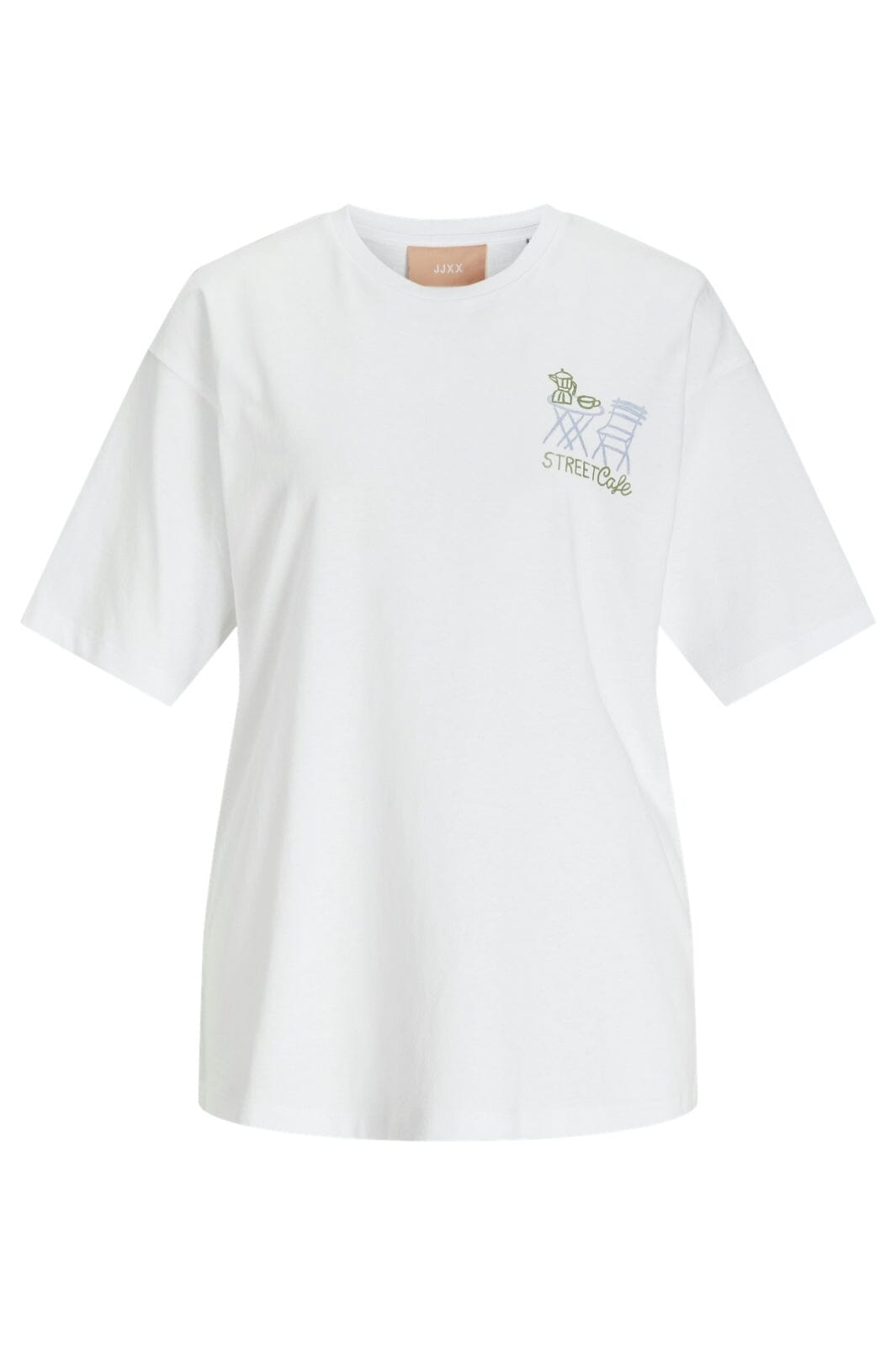 Jjxx - Jxmillow Loose Ss Tee Ft24 - 4708650 Bright White Welcome To T-shirts 