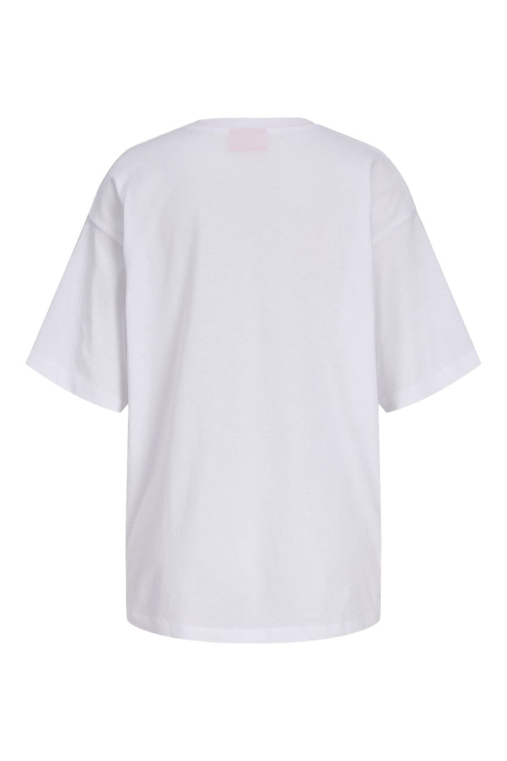 Jjxx - Jxmillow Loose Ss Tee Sp226 - 5008868 Bright White Strawberry