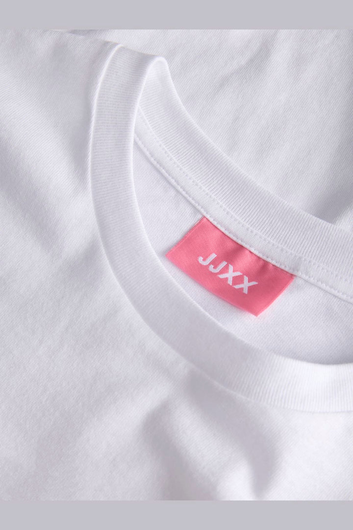 Jjxx - Jxmillow Loose Ss Tee Sp226 - 5008868 Bright White Strawberry