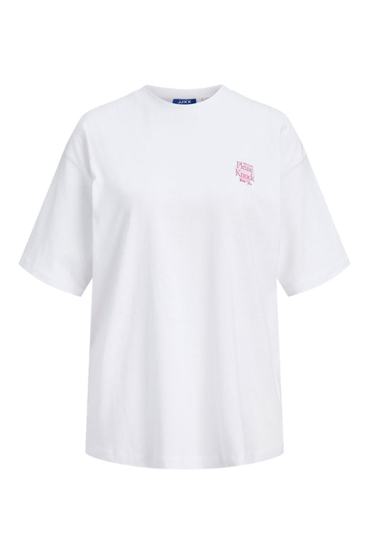 Jjxx - Jxmillow Loose Ss Tee Sp326 - 5014262 Bright White Please Knock