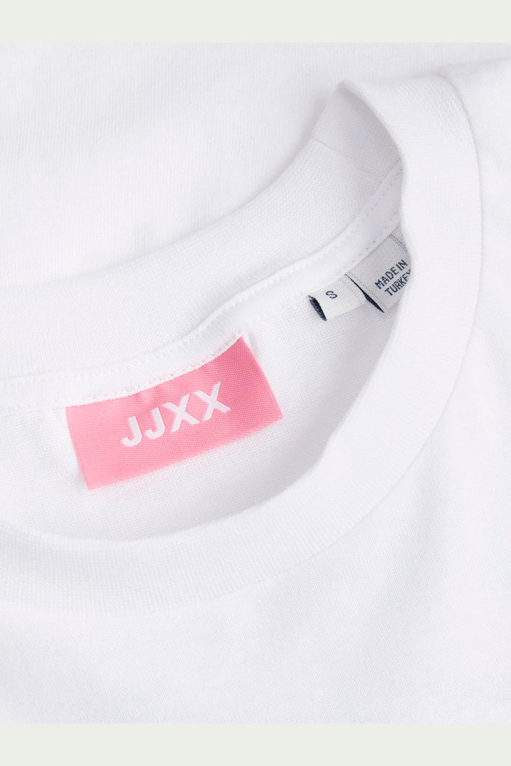 Jjxx - Jxmillow Loose Ss Tee Sp326 - 5014263 Bright White Lets Make Today Awesome