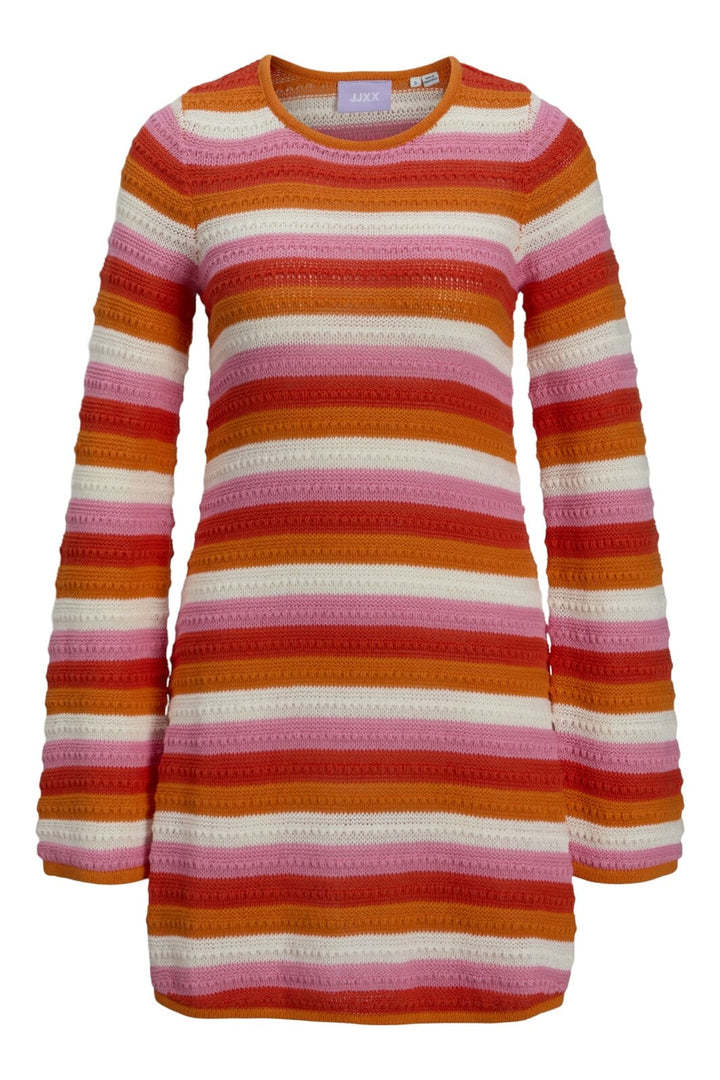 Jjxx - Jxrory Dress Knit - 4777533 Persimmon Orange /Multi Color Kjoler 