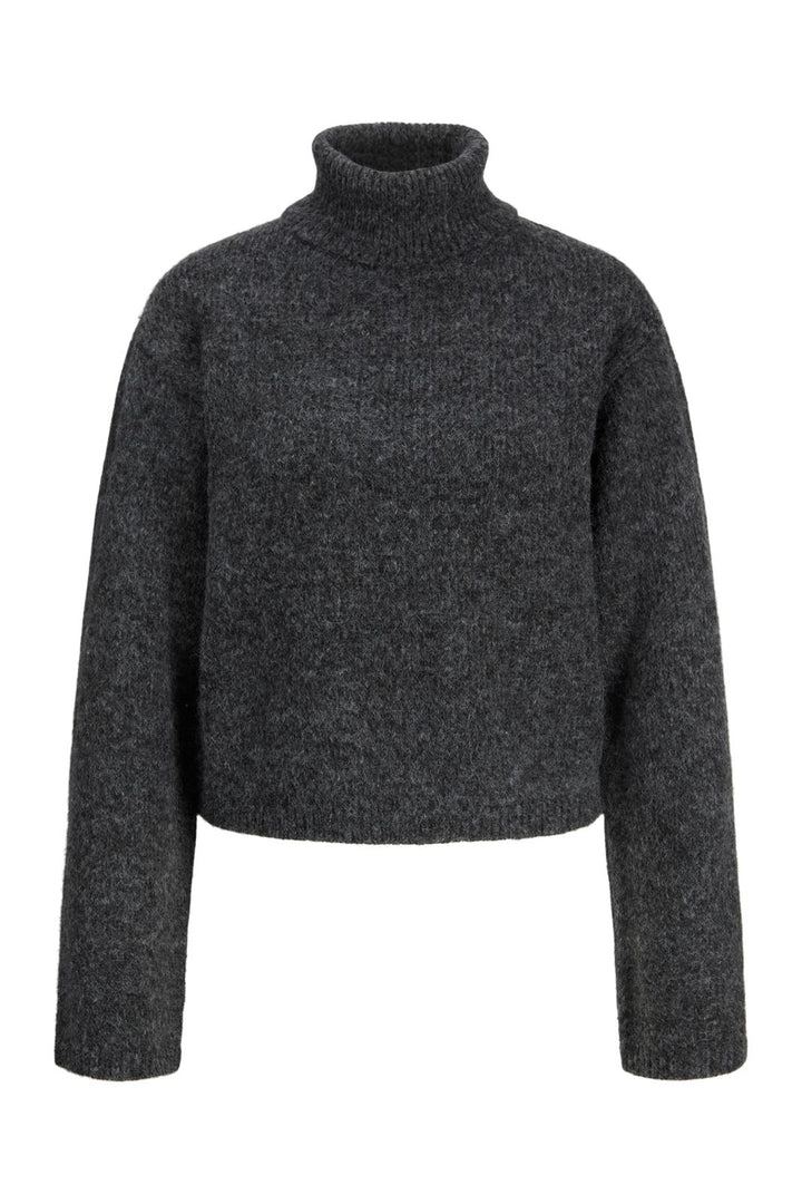 Jjxx - Jxrosanna Roll Neck Knit - 4898557 Dark Grey Melange