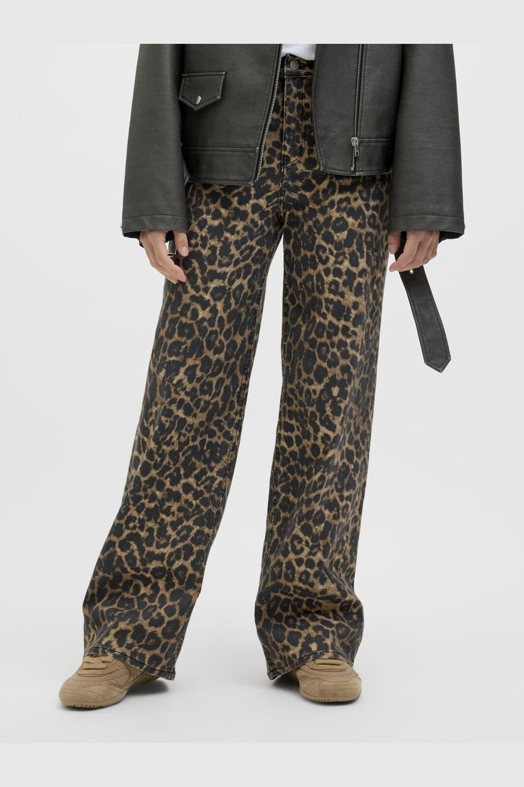 Jjxx - Jxsarah Wide Pant Sn - 4702530 Cornstalk Leopard