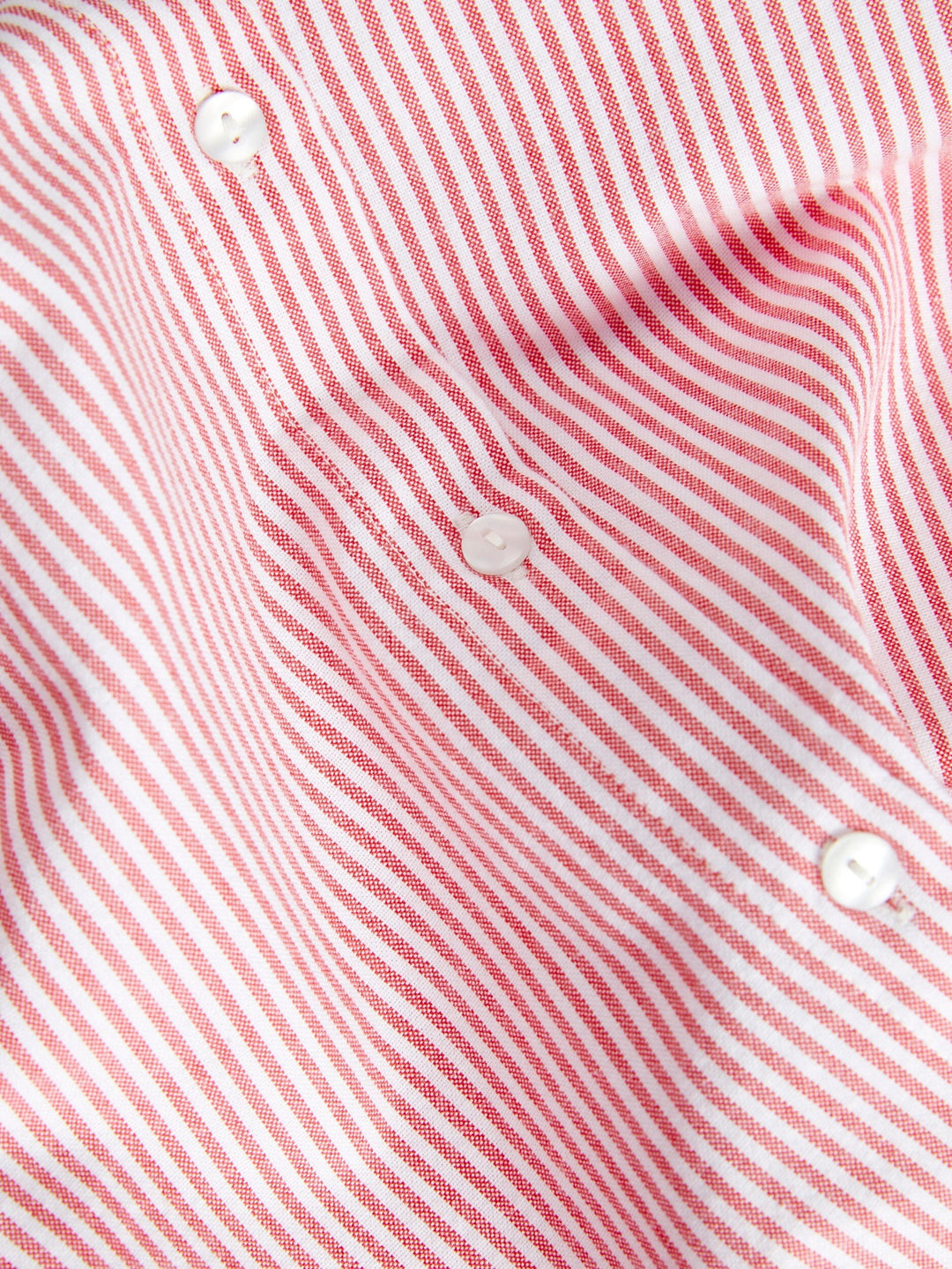 Jjxx - Jxsiva Oxford Ss Shirt - 4466989 Fiery Red Stripes Skjorter 