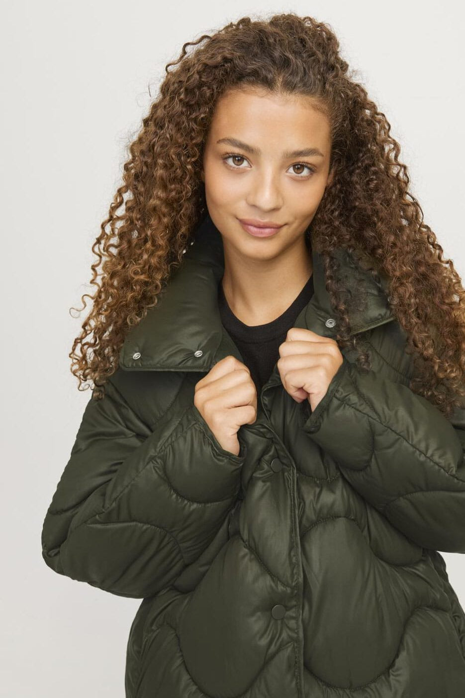 Jjxx - Jxstella Shiny Quilted Jacket Sn - 4602253 Grape Leaf