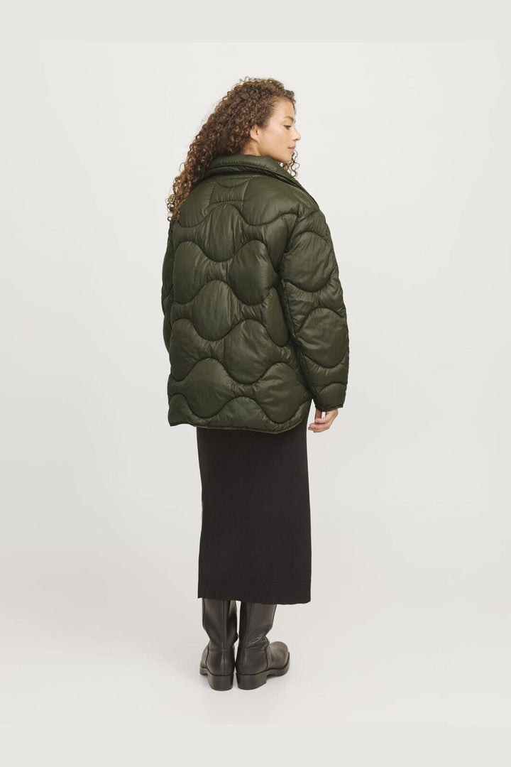 Jjxx - Jxstella Shiny Quilted Jacket Sn - 4602253 Grape Leaf